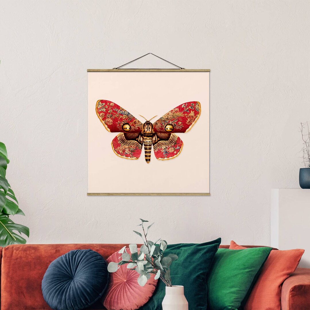 Stoffbild Vintage Moth von Jonas Loose