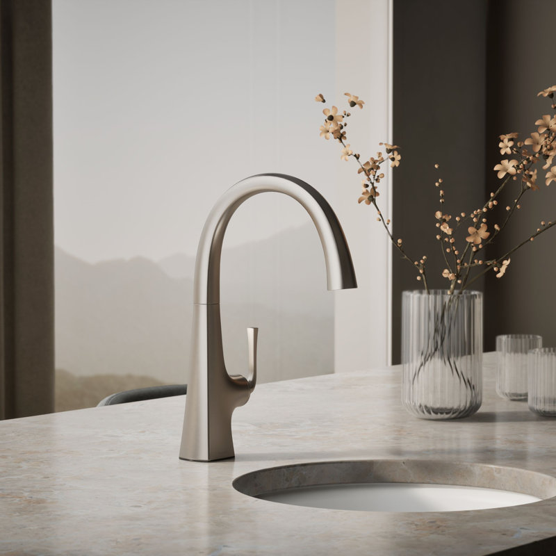 Graze Bar Swing Spout, Vibrant Stainless