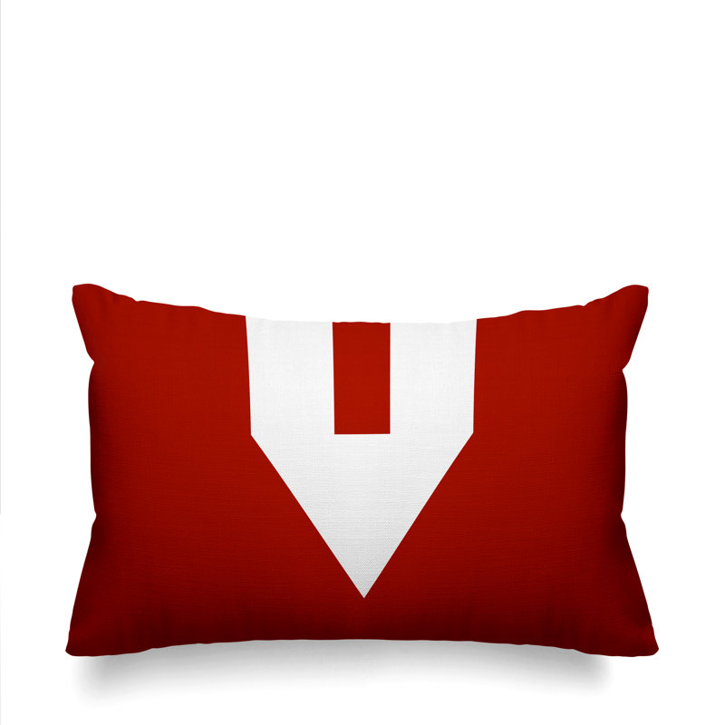 Coussin lombaire intérieur / extérieur Luella, Rouge