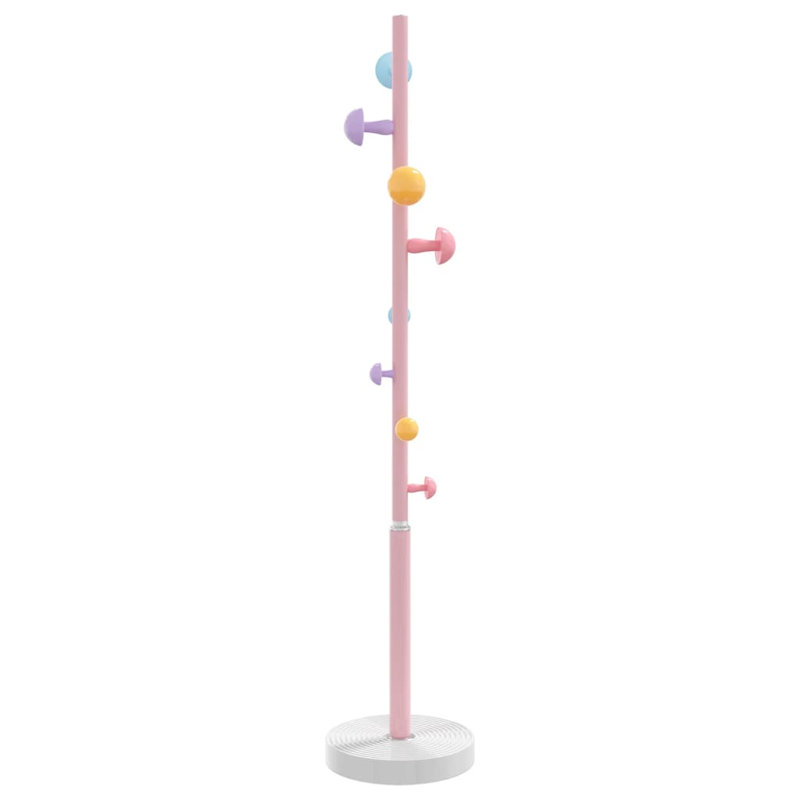 Noalani Iron Freestanding Coat Rack, Pink