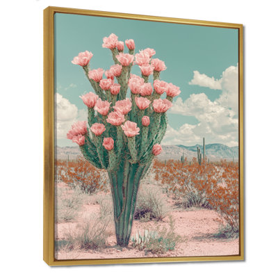 Markan pastel Cactus Bloom dans le désert III - Cactus