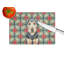 Planche à découper Welsh Terrier Christmas PoinsettIas