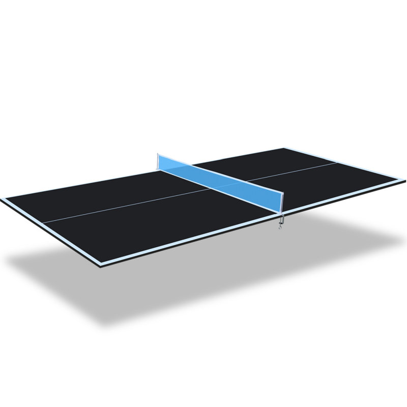 Plateau de table de tennis de table moyen, plateau de tennis de table pliable et portable, Noir, H 2 po x l 96 po x P 48 po