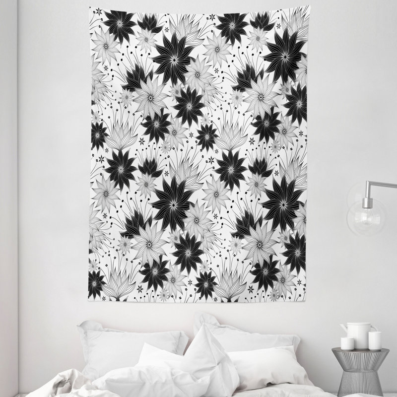 Tapisserie en polyester gris, H 80 po x l 60 po