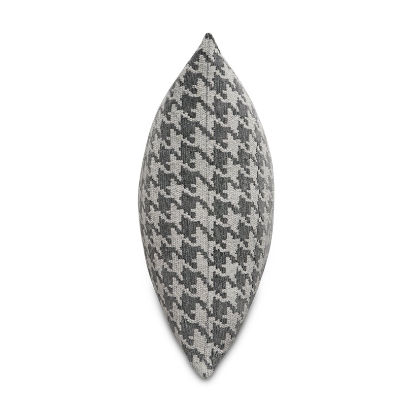 Georgia Houndstooth Feather Reversible Throw Pillow