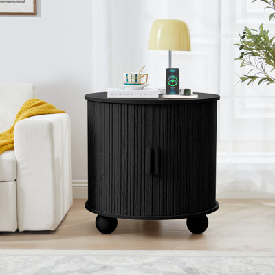 Table de bout avec rangement et station de charge