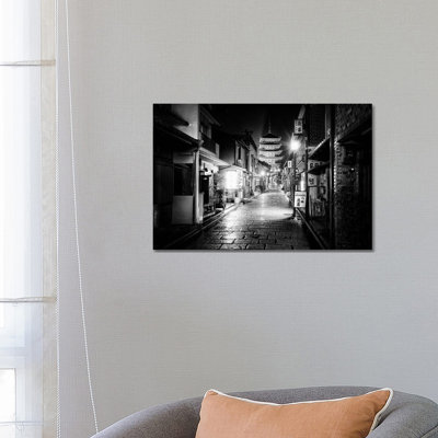 Sannen Zaka Street Kyoto by Philippe Hugonnard - Floater Frame Gallery-Wrapped Canvas Giclée on Canvas