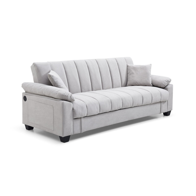 Sofa Bed Sleeper With Storage And One Side Pocket, Offering Supreme Comfort And Practicality