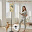 Lampe sur pied 68,5 "à motif de dinosaures fantaisiste, impression botanique à l'aquarelle pour décoration intérieure