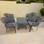 Savona Coffee Table with 4  Chairs