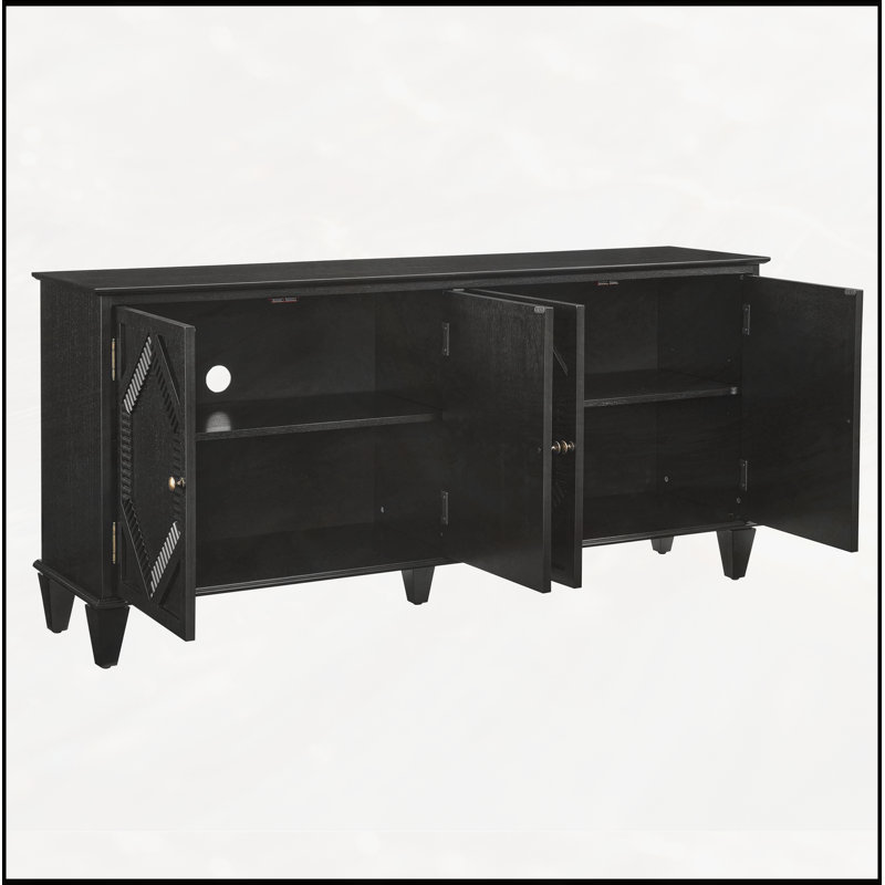 Buffet 65,2 pouces avec rangement réglable