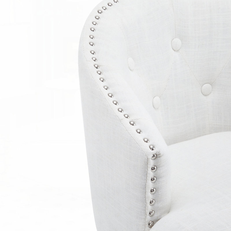 Tabourets de bar pivotants, Blanc, Noir