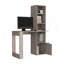 Bureau d'ordinateur avec bibliothèque et armoire