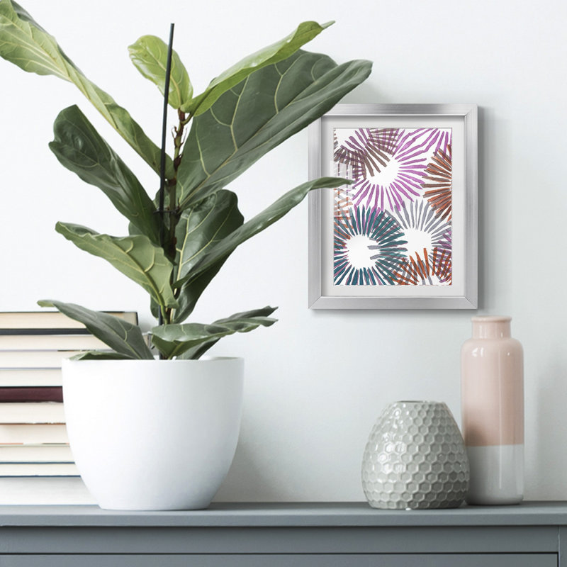 Starburst I -Framed Print, Silver