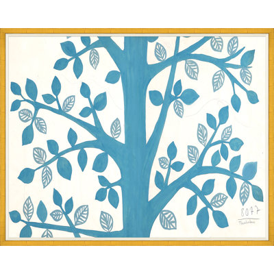Blue Tree Print by Paule Marrot