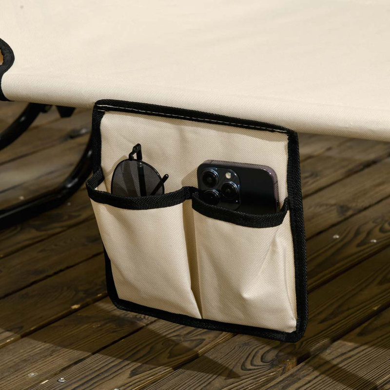 Chaise longue de piscine pliante
