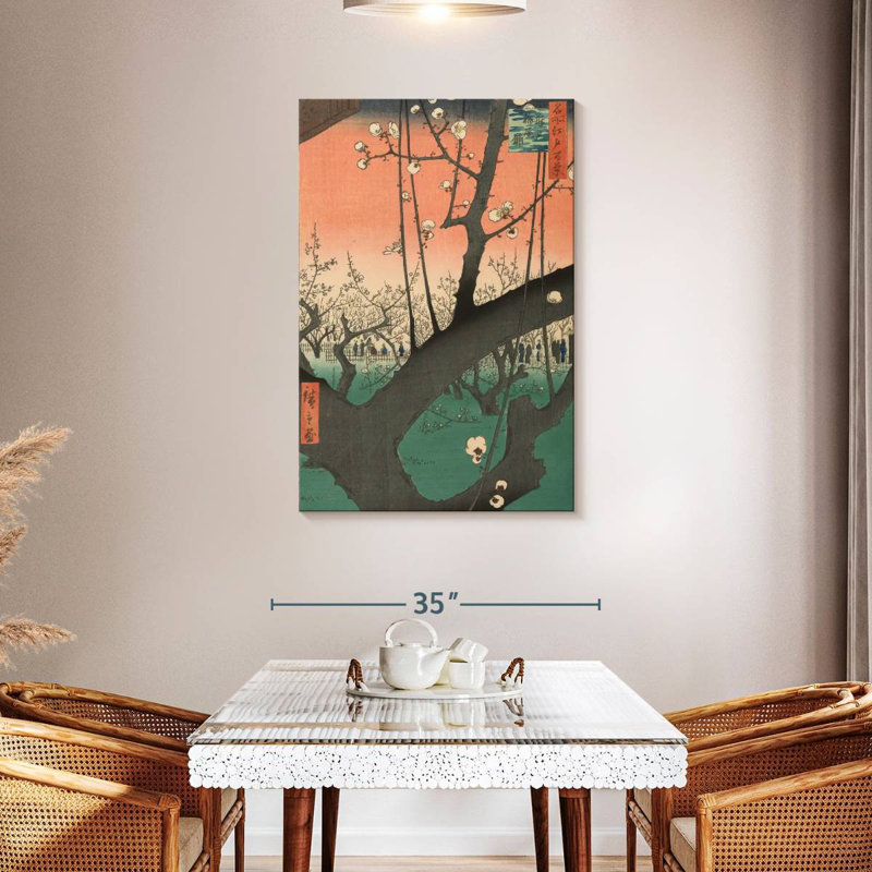 Jardin de prunes Harnek à Kameido, H 45 po x l 30 po