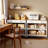 Kitchen Island Cart On Wheels With 40'' Wood Tabletop, 2 Open Tiers Spacious Storage Shelves And Towel Rack, Rolling Utility Cart With 3 Side Hooks And 2 Drawer For Dining Room, Bar, White-1745743341