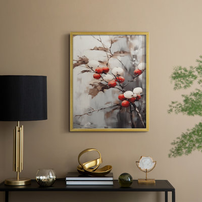 Art des Fêtes de Noël - Série 2 - CDXIV, reproduction encadrée - bois massif