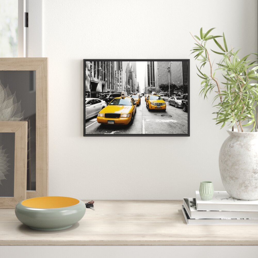 Gerahmtes Wandbild Cityverkehr New York