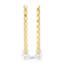 Check Gold/Ivory Dinner Candles