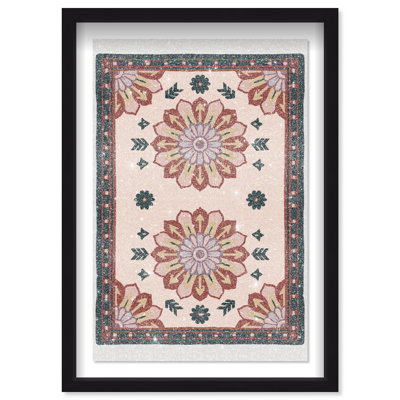 Midnight Damask Print by Oliver Gal