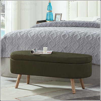 Banc de rangement avec repose-pieds Luxury