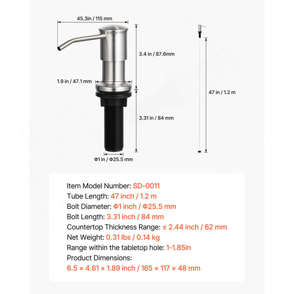 Dimensions du produit