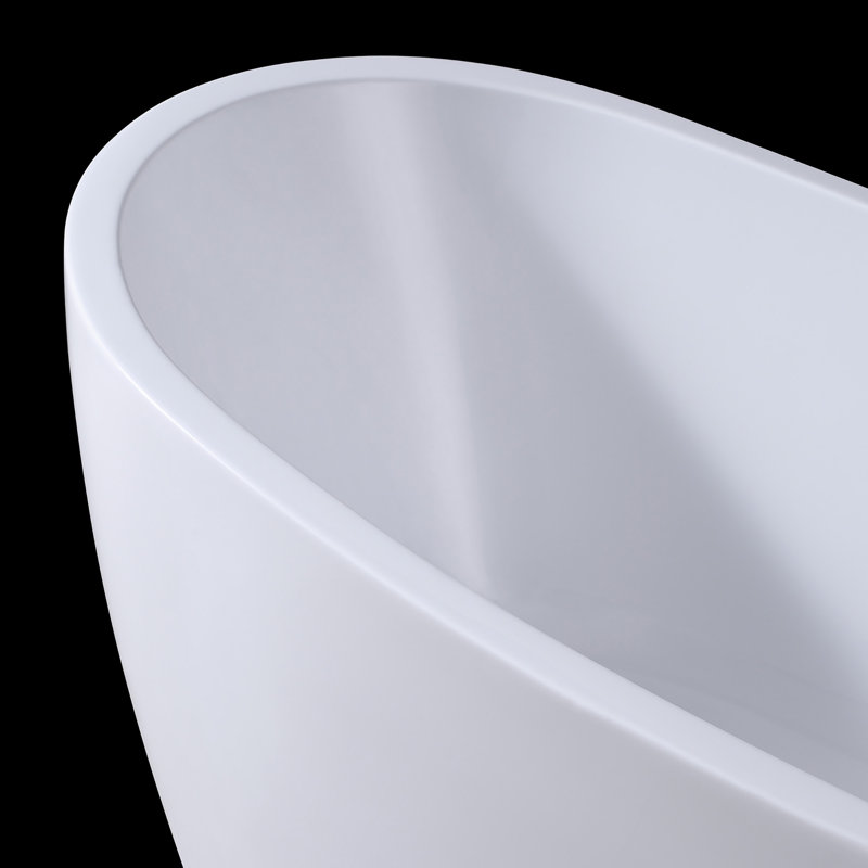 Violet 69'' x 31.5'' Soaking Acrylic Bathtub