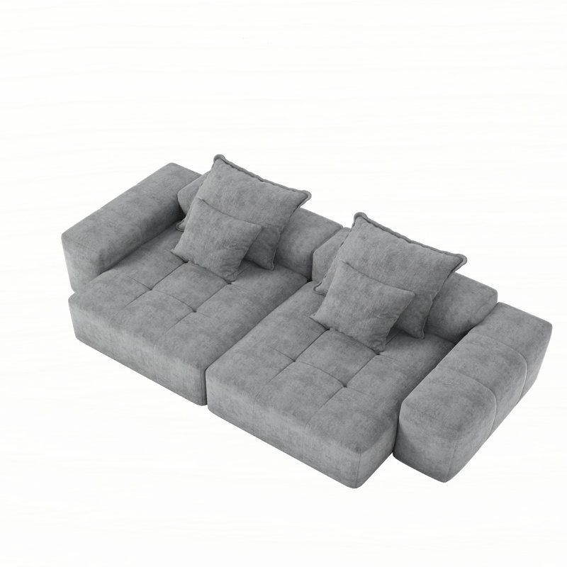 Canapé modulaire surdimensionné Modern, Gris