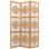 72" x 56" Rosewood Long Life Shoji 4 Panel Room Divider