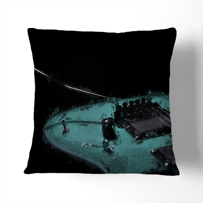 Square Throw Cushion, 55cm H x 55cm W x 20cm D, Black
