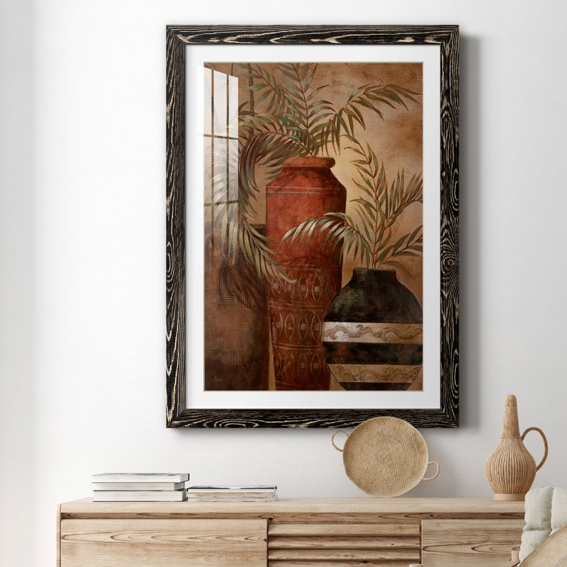 Exotic Holiday I - peinture encadrée, H 44 po x l 31 po x P 1 po, Cadre noir