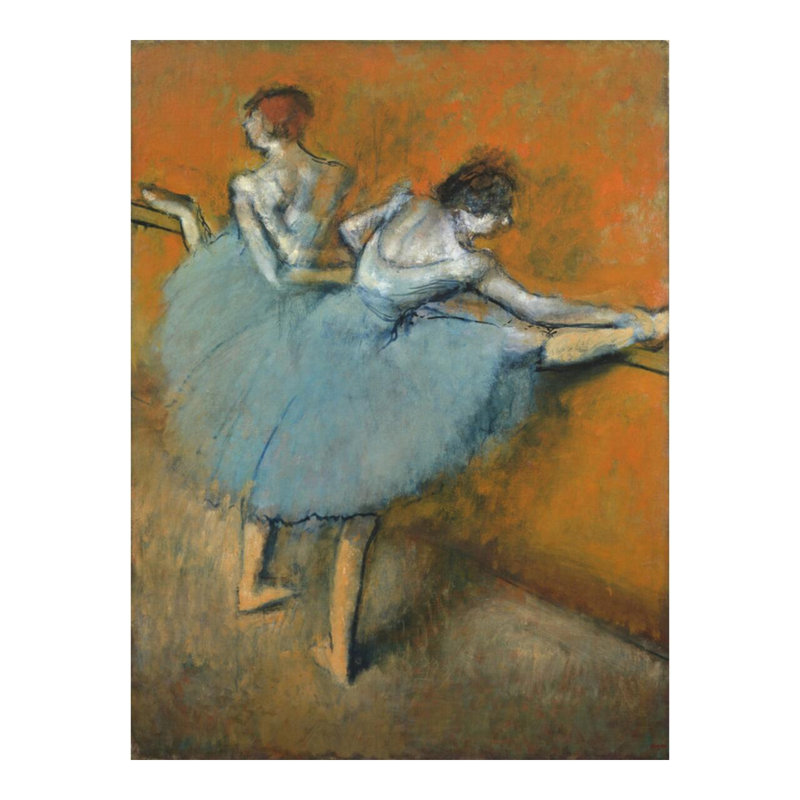 «Dancers at the Barre» par Edgar Degas - Estampe numérique, H 20 po x l 16 po