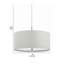 Luminaire suspendu cylindrique unique à 1 lumière