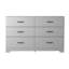 Commode double 6 tiroirs 59,53 po Vandi