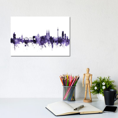 Cologne, Germany Skyline by Michael Tompsett - Wrapped Canvas Gallery-Wrapped Canvas Giclée