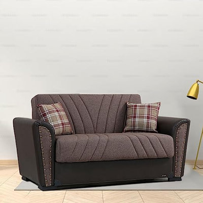 Ballone 67" Fabric Convertible Sleeper Loveseat