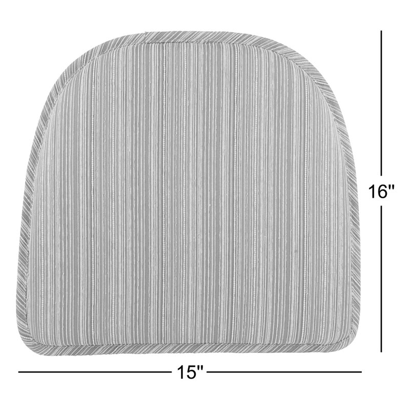Coussins de chaise antidérapants 16 po x 15 po x 2 po, Rouge