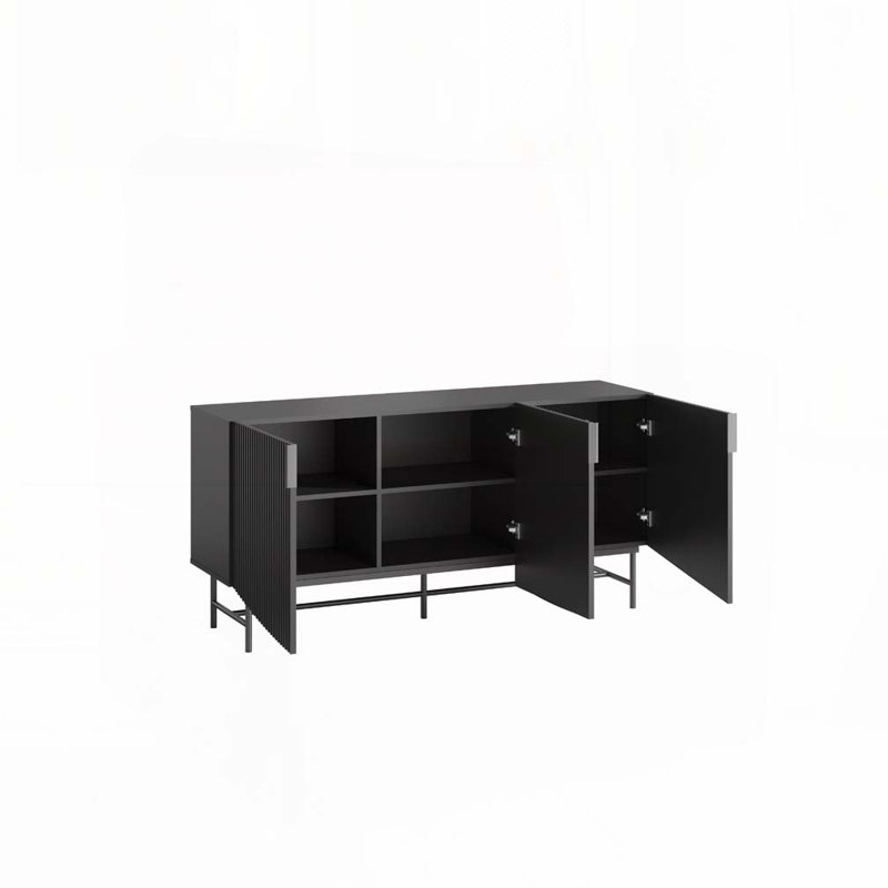 Meuble télé pour meuble télé 75 pouces, Noir
