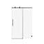 Porte de douche coulissante simple sans cadre de 46 à 48 po x H 76 po, verre trempé épais de 8 mm avec mécanisme de fermeture en douceur-129387840