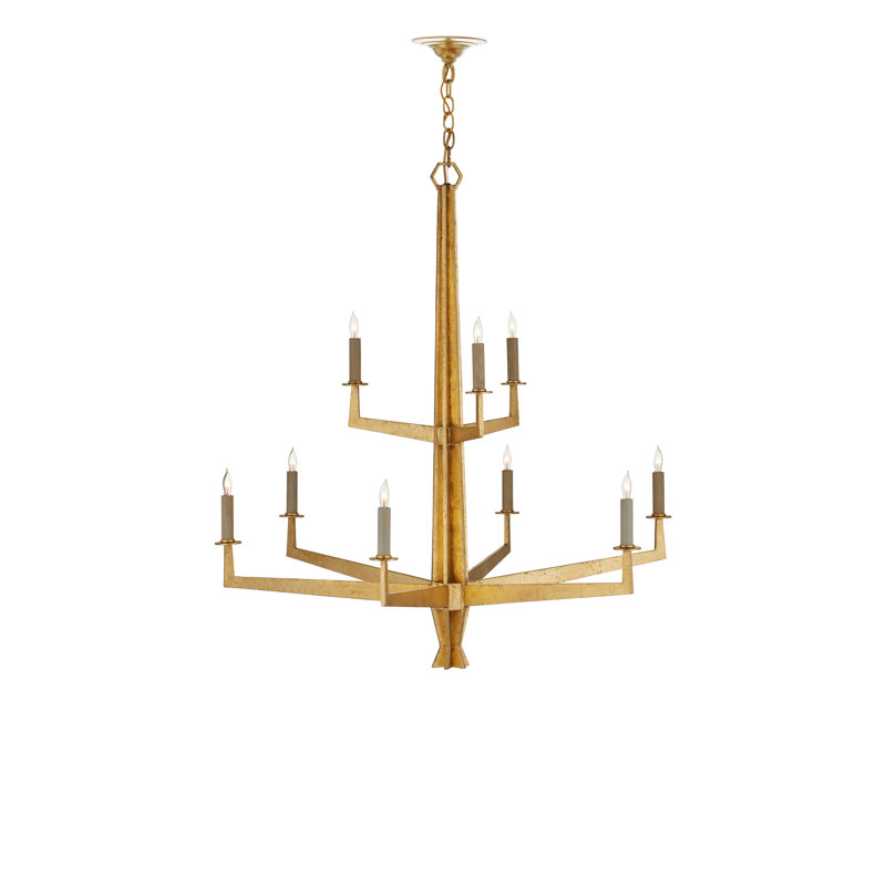 Goldfinch 9 - Light Wrought Iron Chandelier