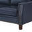 Sampson  83.9 " Genuine Leather Square Arm 3-Seat Sofa-614333850