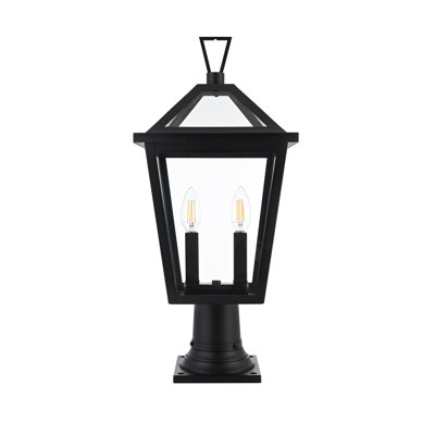 Leandra Outdoor Post Light in Black