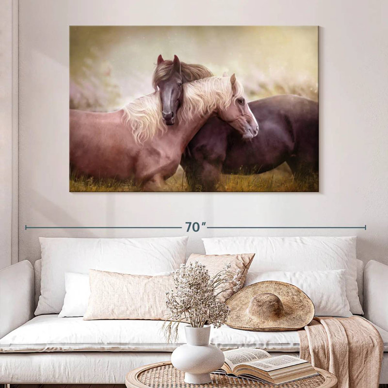 Brampt Illustrative Romantic Horse, 34" H x 51" W