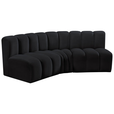 Hyoung Upholstered Curved Sectional Reversible