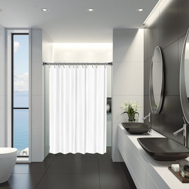 Chrome Zinc Alloy Shower Curtain Rings for Bathroom