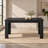 Black Wood-Effect Kitchen Table, 63-Inch Rectangular Dining Table Seating 4-6
