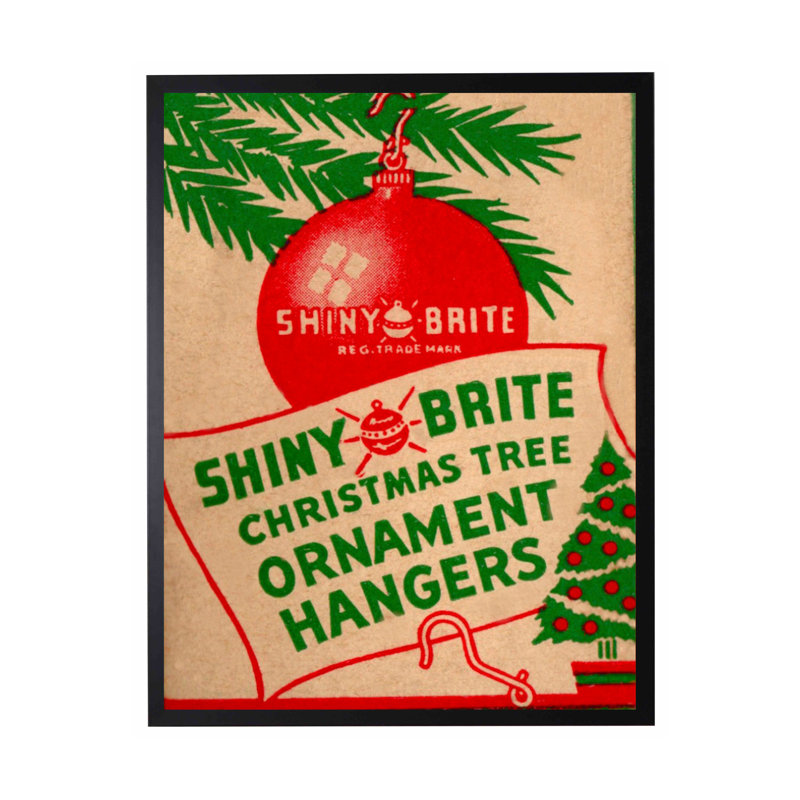 Affiche de Noël rétro brillante Brite