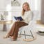Solid + Manufactured Wood/Iron Rocking Chair-1378224767